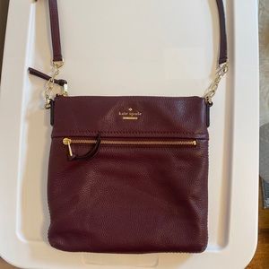 Plumb purple Kate spade purse